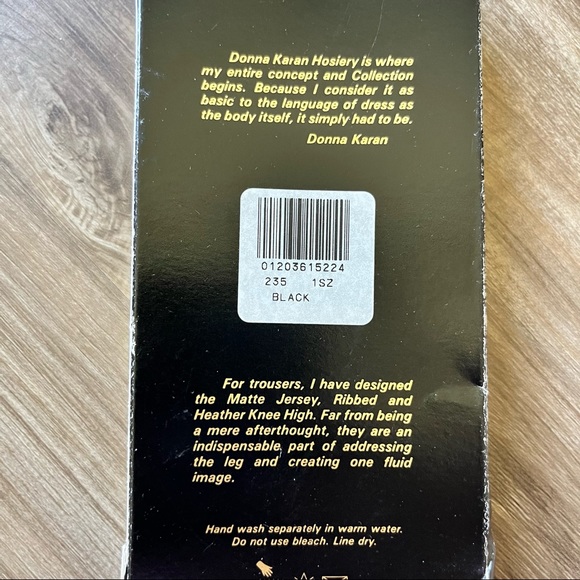 Donna Karan New York Knee Highs Ribbed Tights Pantyhose Hosiery - Picture 4 of 4